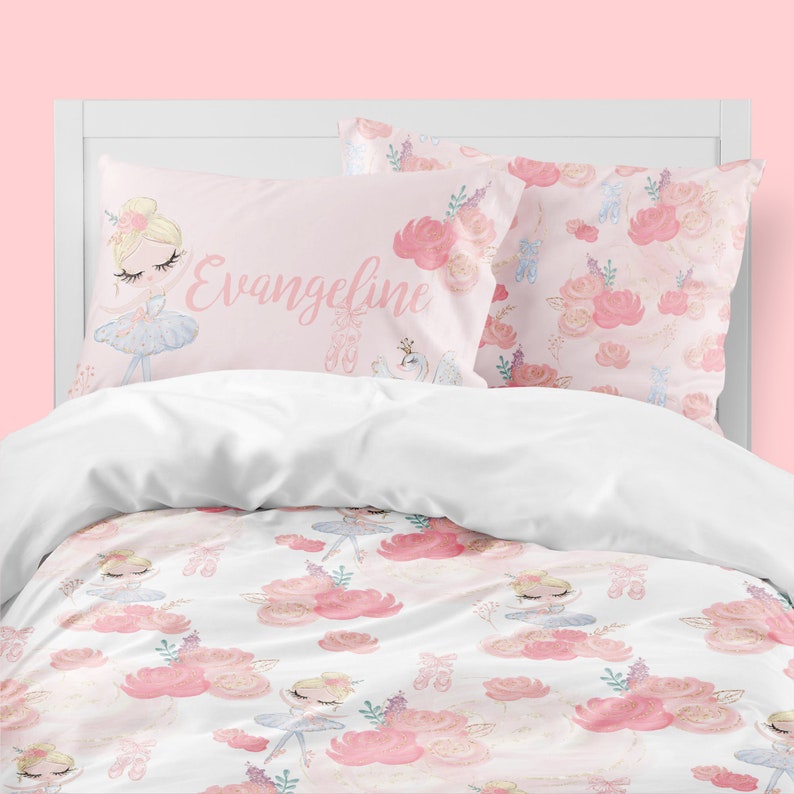 Bedding Set Girls Room Ballerina Comforter Duvet Cover Image 0