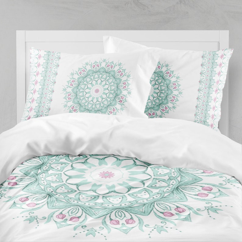 Mandala Comforter Twin Xl Dorm Bedding Henna Indian Image 0