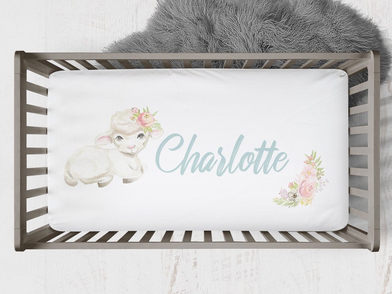 Baby Girl Farm Bedding Crib Bedding Nursery Floral Pink Etsy