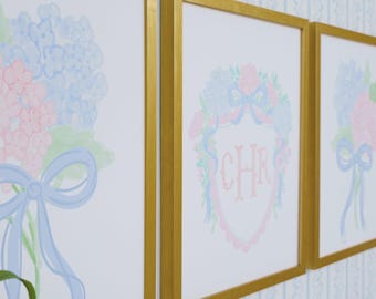 Trío de arte infantil / Estilo preppy clásico