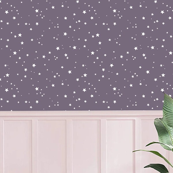 Peel and Stick Stars Wallpaper - Etsy
