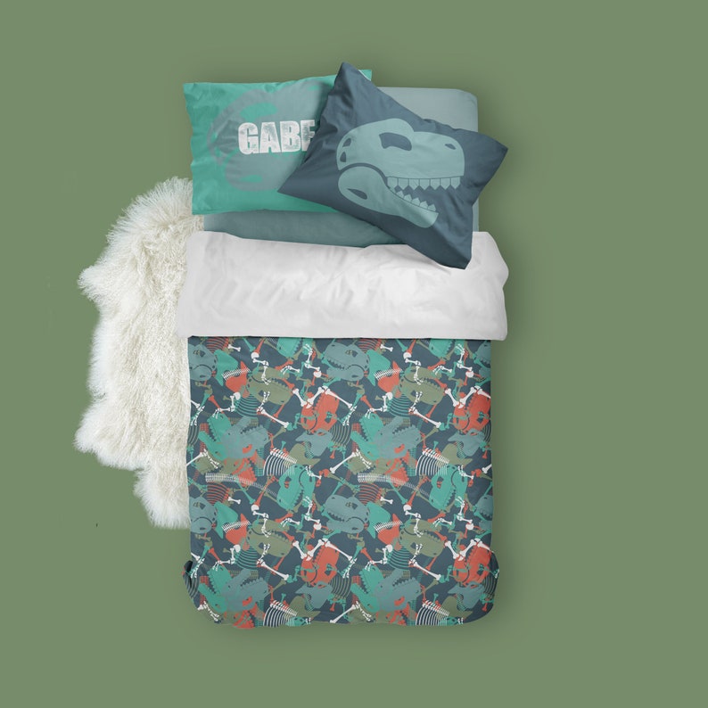 Dinosaur Bedding Set Toddler Bedding Set Twin Comforter Etsy