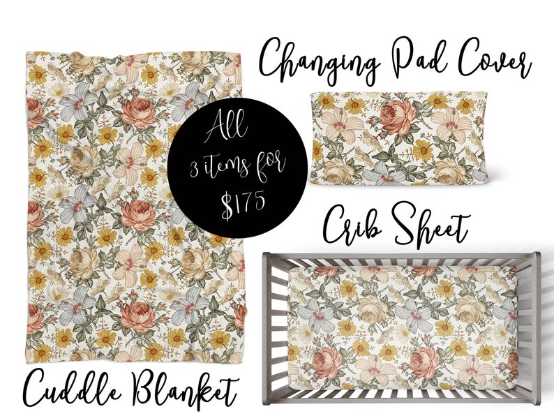 Vintage Floral Cover Nursing Pillow Cover Earth Tones Etsy