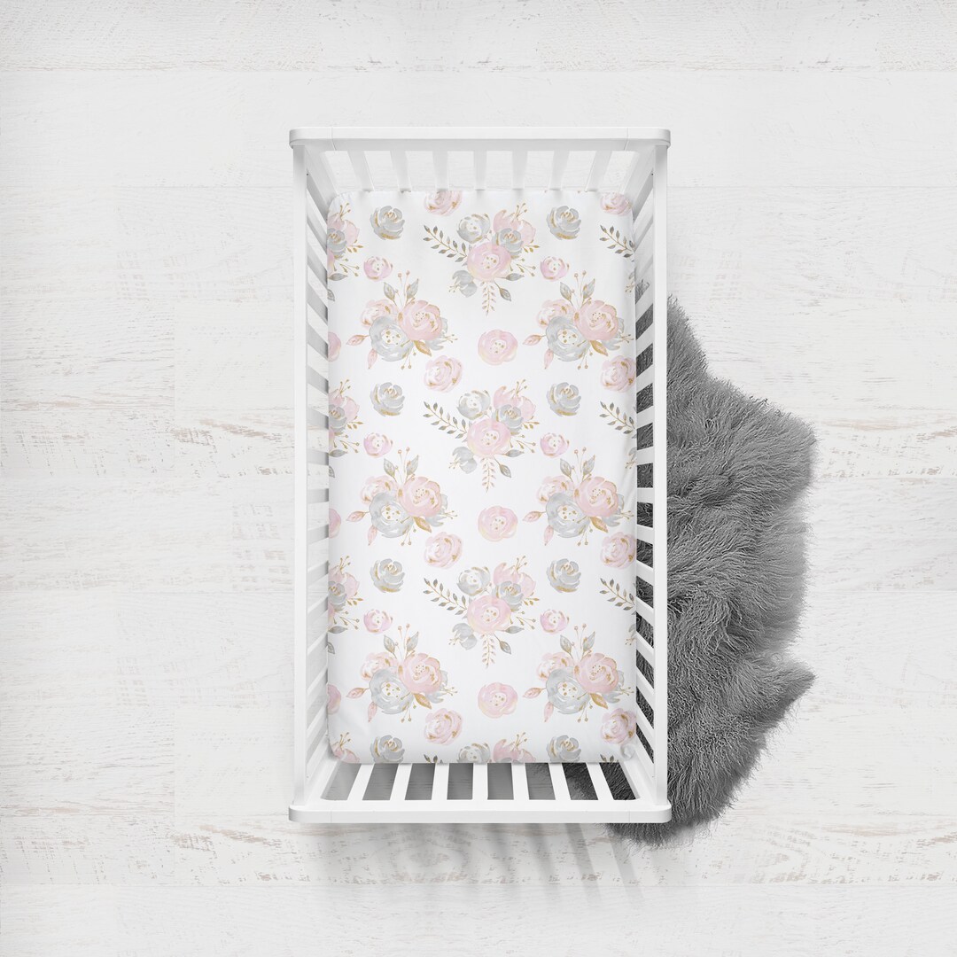 Baby Blanket Crib Sheet Changing Pad Cover Floral Baby - Etsy