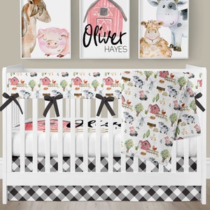 baby farm animal crib bedding sets