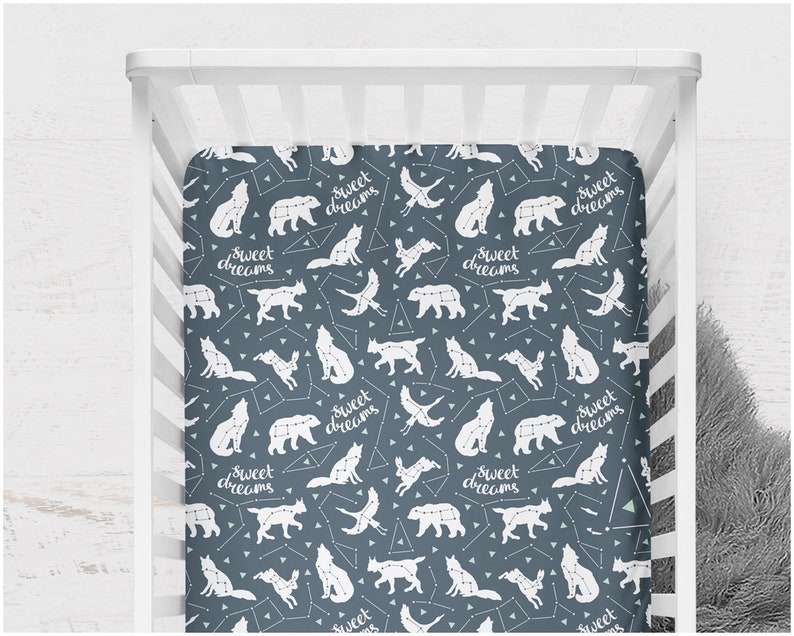 constellation crib bedding