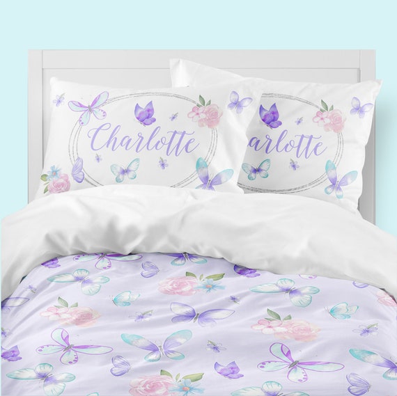 Girls purple comforter sale