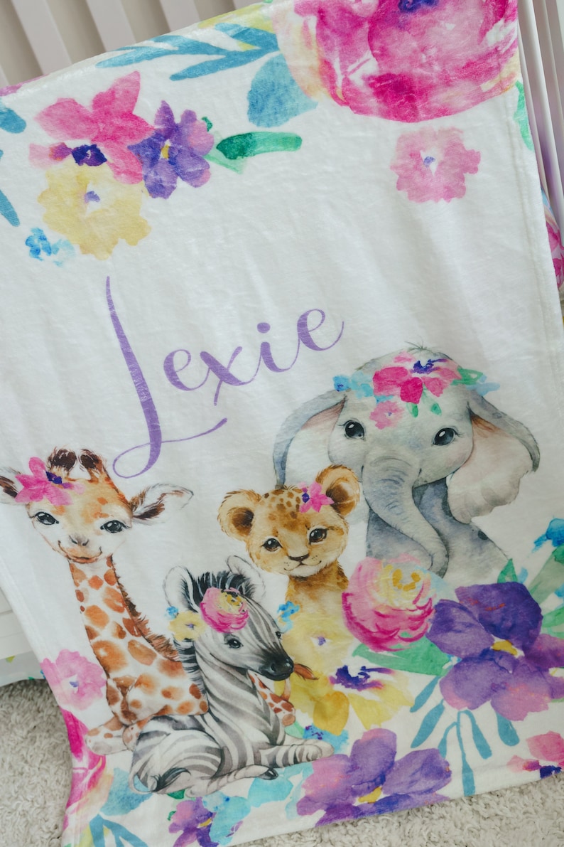 Girl Nursery Bedding Set Safari Crib Bedding Jungle Baby Etsy