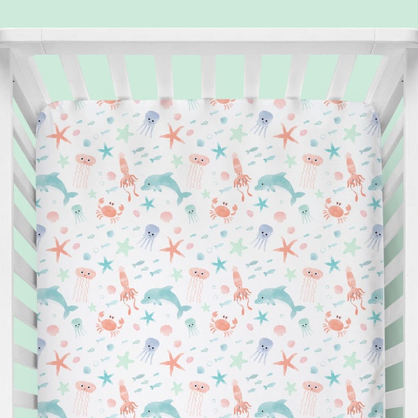 Under the Sea Crib Sheet - Etsy