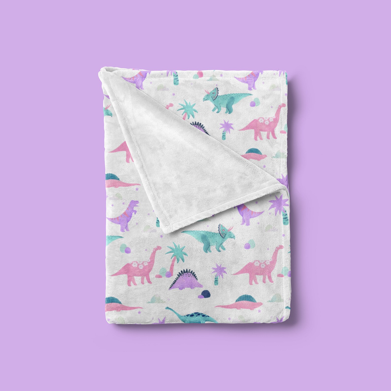 Dinosaur Baby Bedding Girl Nursery Bedding Set Purple Pink Etsy