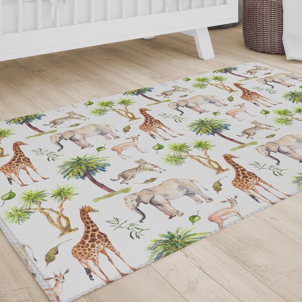 Safari Rug Nursery - Etsy