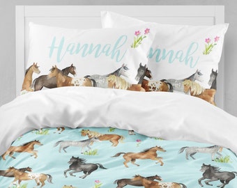 Little girl horse bedding hotsell