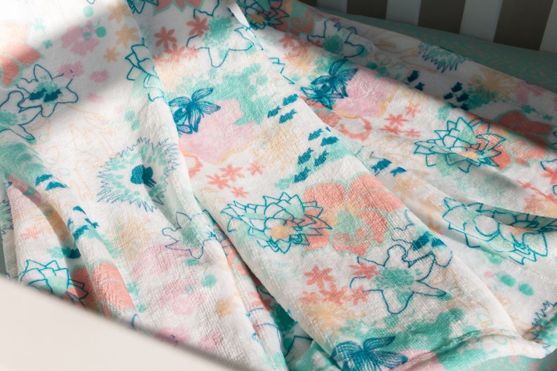 Baby Girl Crib Bedding Ocean Nursery Baby Bedding Set Fish Etsy
