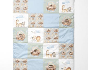 Organic Cotton Baby Quilt | Noah's Ark