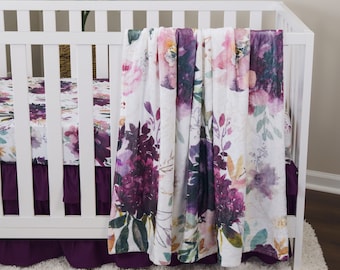 Crib Skirt Purple And Turquoise Crib Bedding Crib Bedding Set