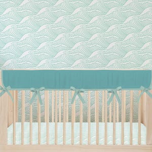Ocean Waves Wallpaper, Kid Room Wallpaper, Peel and Stick, Surfer Nursery Wallpaper, Toddler Room Decor, Beachy, Boy, Gender Neutral