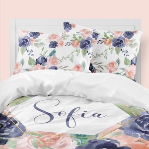 Navy Pink Comforter -  UK