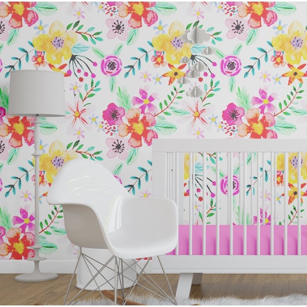 Pink Yellow Nursery Etsy