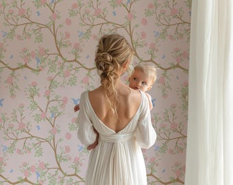 Papel pintado autoadhesivo / Jardín de estilo chinoiserie