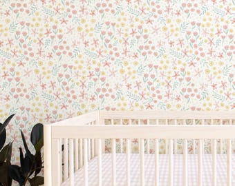 Peel & Stick Wallpaper | Spring Floral in Cream