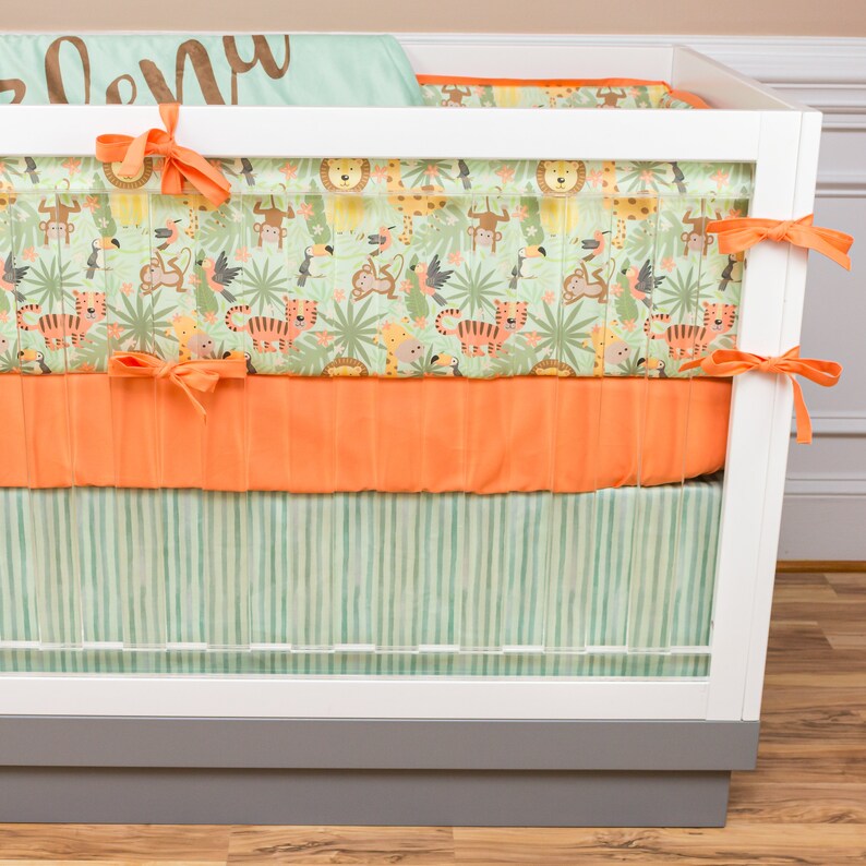 Jungle Crib Bedding Baby Nursery Set Boy Girl Neutral Baby Etsy