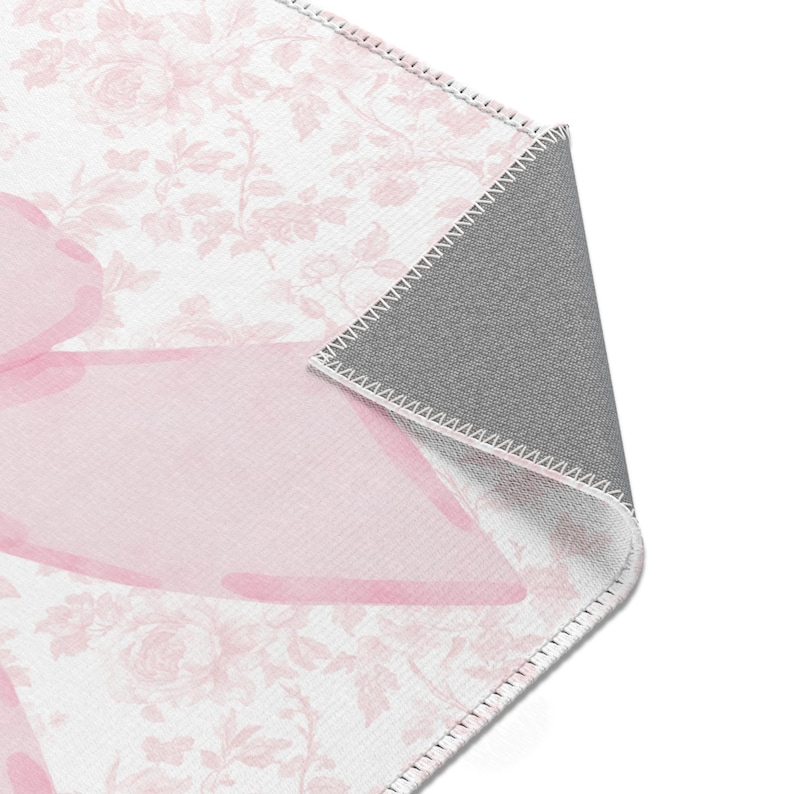 Rosa rosettmatta för barnrum: Mormors chic inredning för flickor bild 4