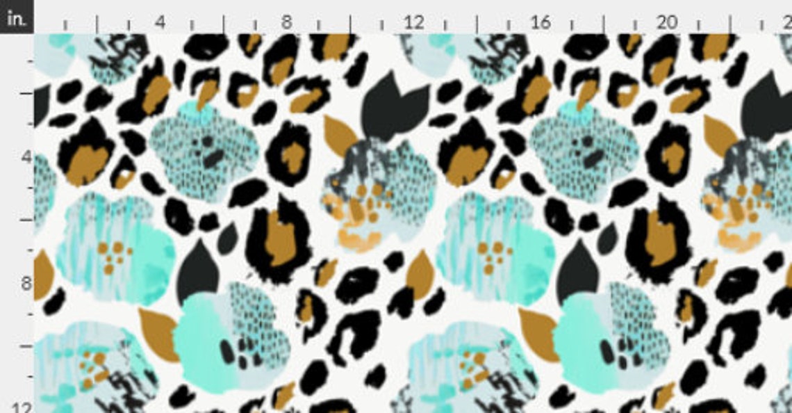 Leopard Wallpaper Floral Removable Wallpaper Nursery - Etsy