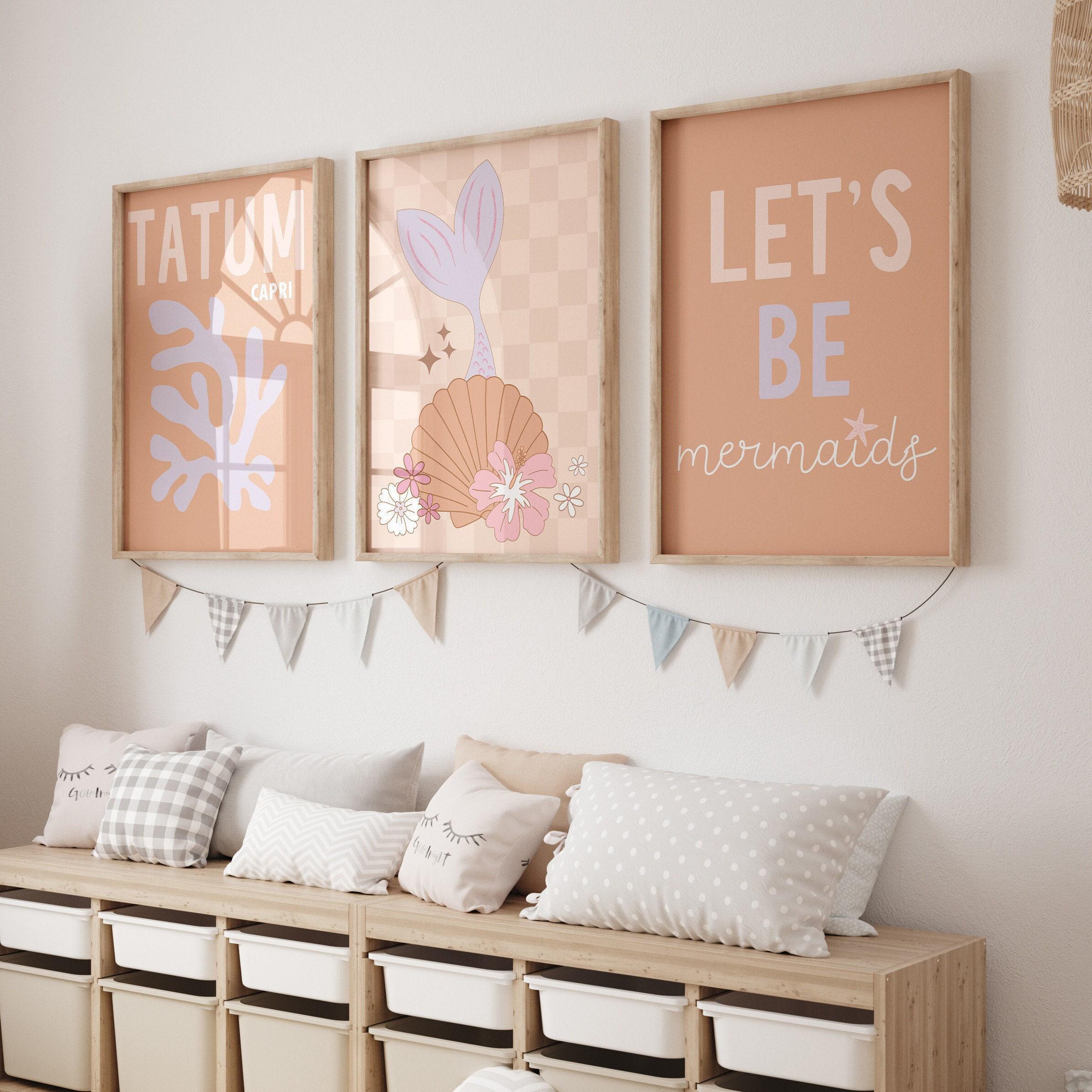 Little Girl Room Decor Make Waves Little Mermaid Boho Mermaid