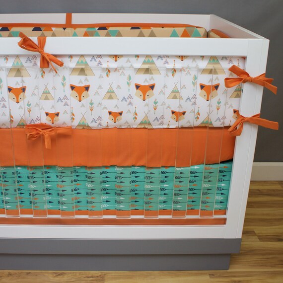 fox crib bedding boy