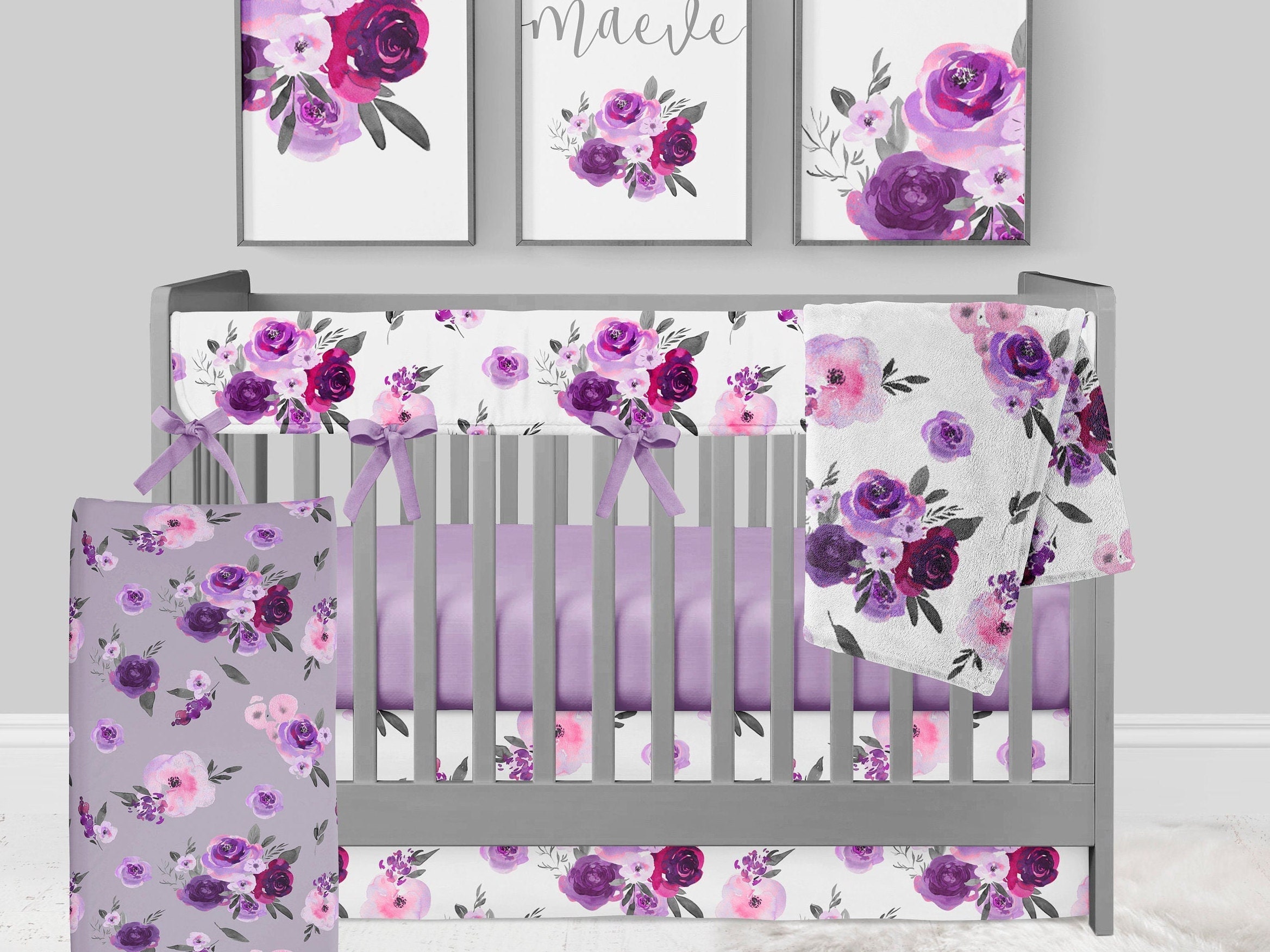 crib sheets floral