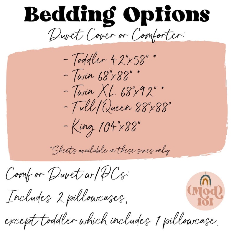 Girl Bedding Set, Boho Floral, Girls Room Decor, Boho Toddler Girl Bedding, Twin Comforter, Queen, King, Personalized, Pillowcase Set, Name image 5