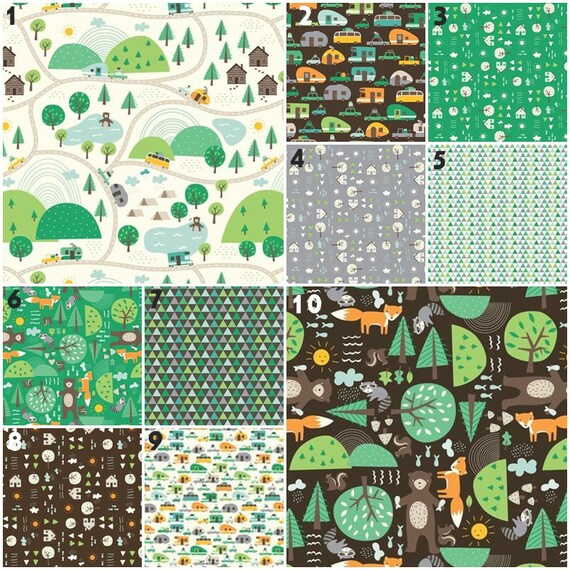 camping crib bedding