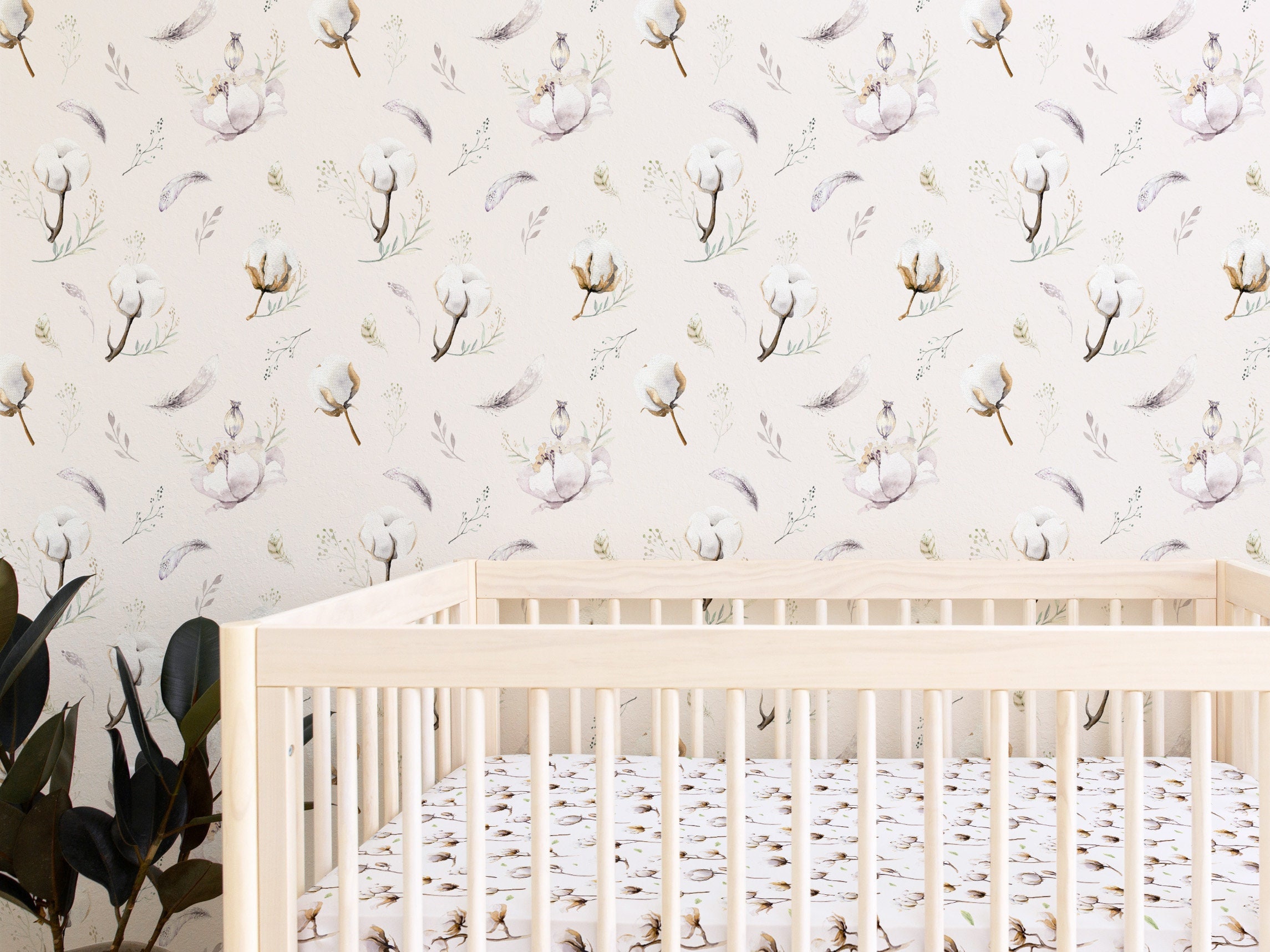 Peel  Stick Wallpaper 2FT Wide Blossoms Navy Bloom Farmhouse Children  Custom Removable Wallpaper by Spoonflower  Michaels