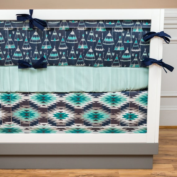 baby boy tribal crib bedding
