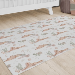 Desert Nursery Rug, Cactus Baby Boy Nursery Decor, Toddler Boy Room, Boho Nursery Rug,  Boy Baby Shower Gift, Boho Boy Room, Area Rug
