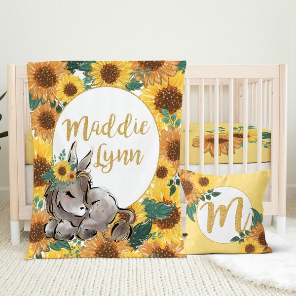 Sunflower Crib Bedding Etsy