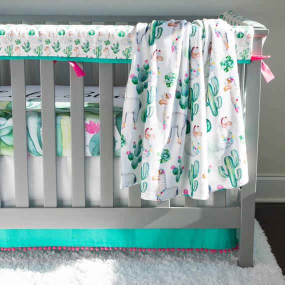 cactus baby crib bedding