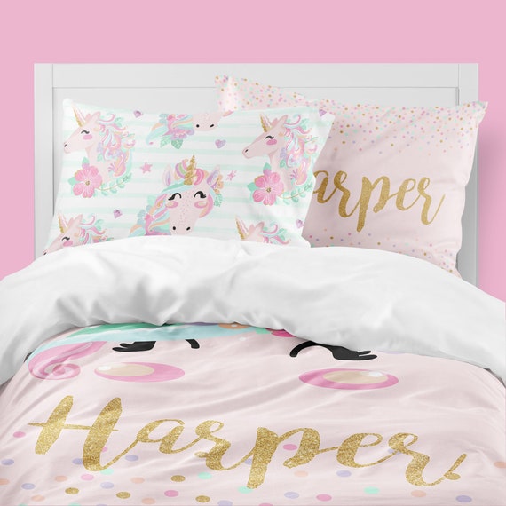 unicorn girls bed