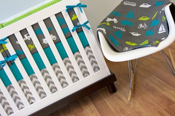 truck baby bedding