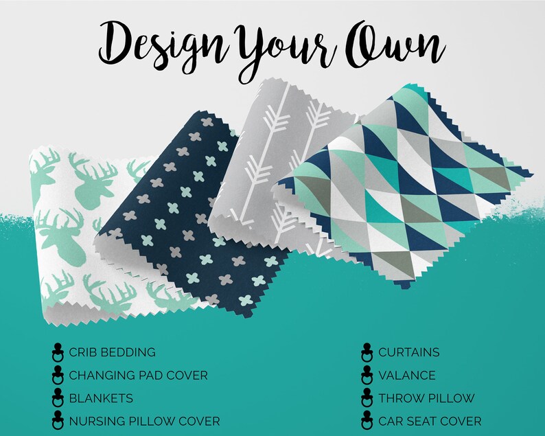 modern boy crib bedding