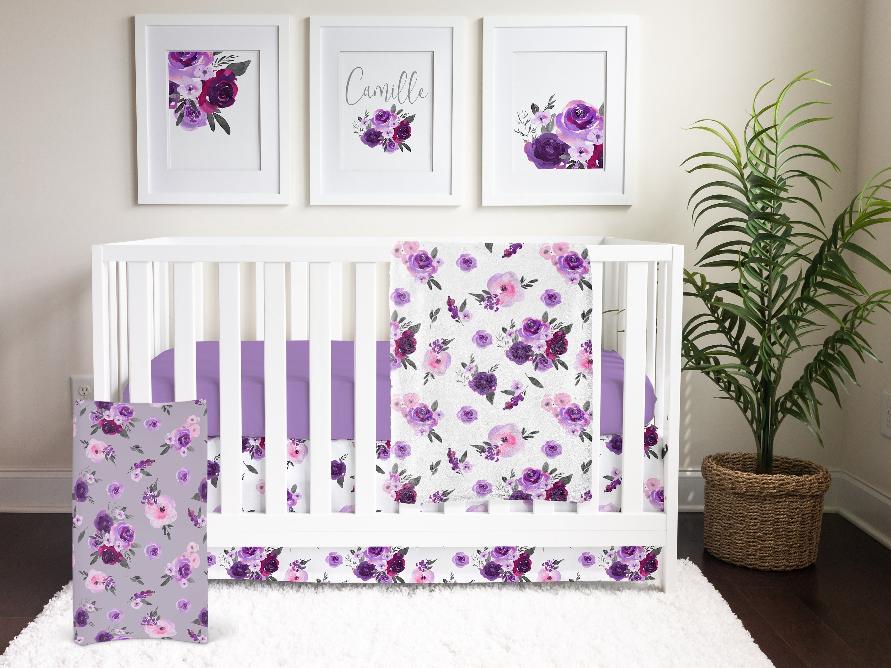 Bassinet Sheet / Change Pad Cover - Camille Bassinet Sheet / Change Pad Cover - Camille