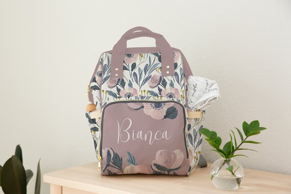 Blush pink baby changing bag discount
