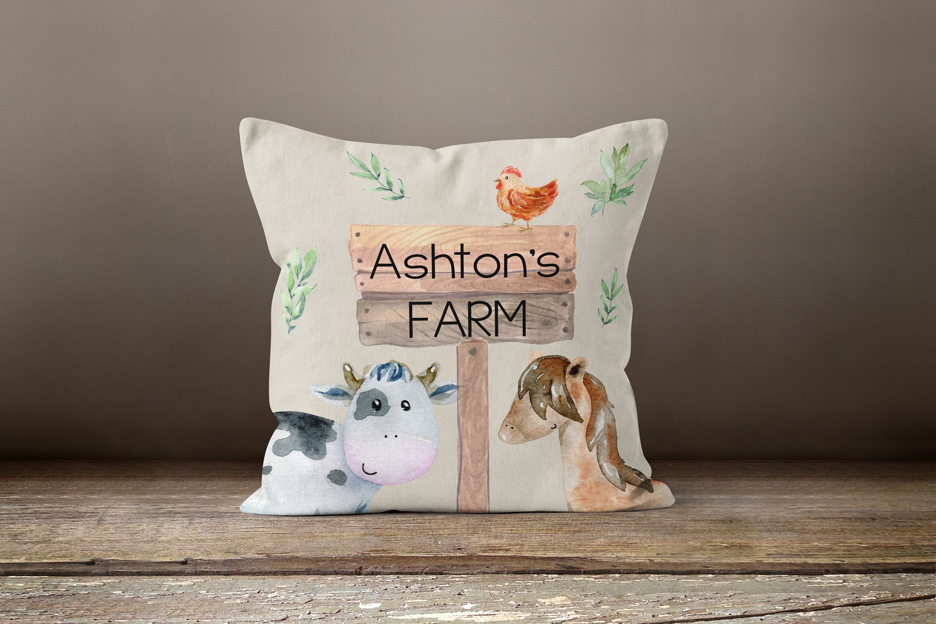 Interactive Farmhouse + Animal Pillow – Project Nursery