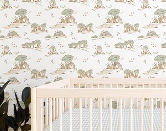 Papel pintado autoadhesivo / Toile de miel con ositos