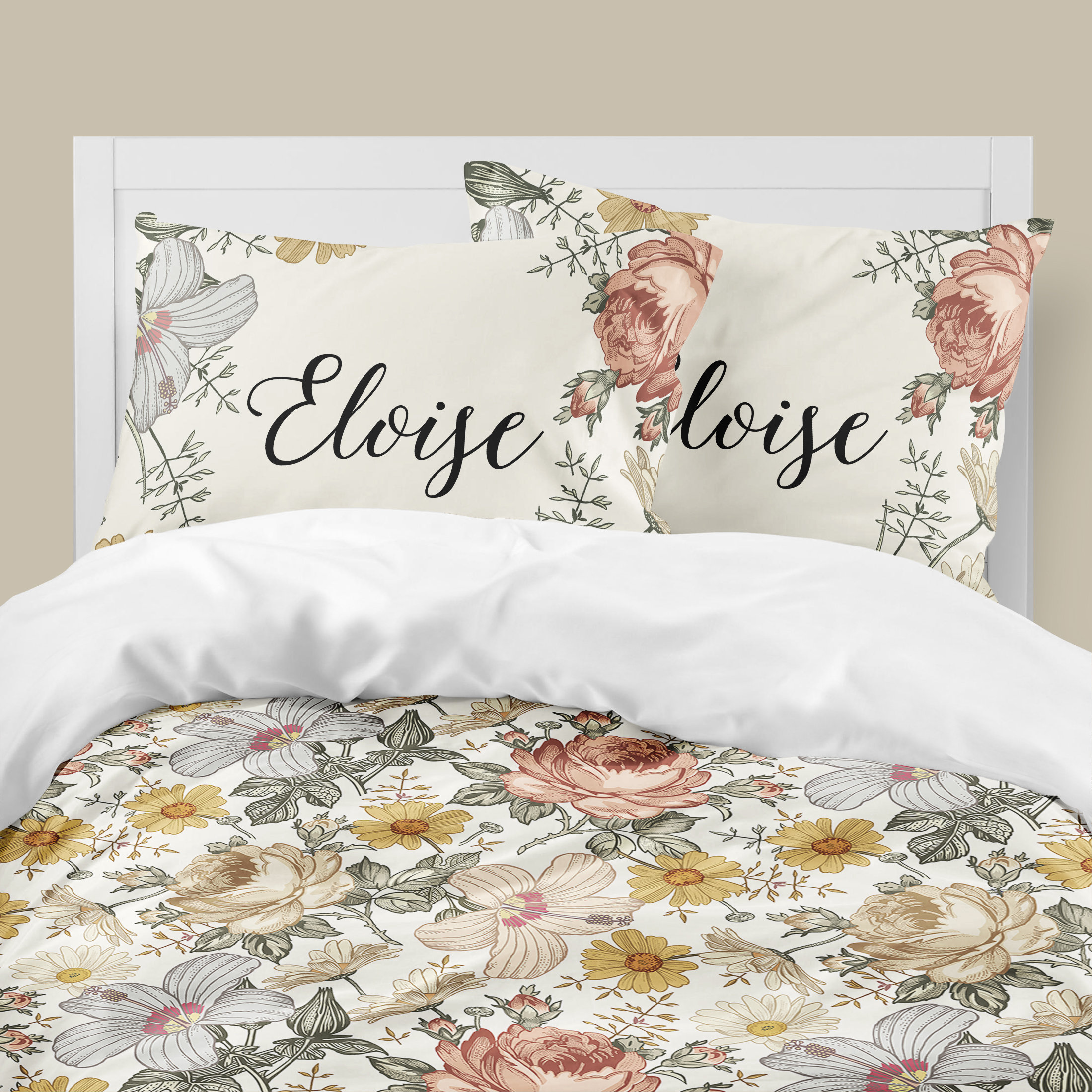 Floral bed linen sale