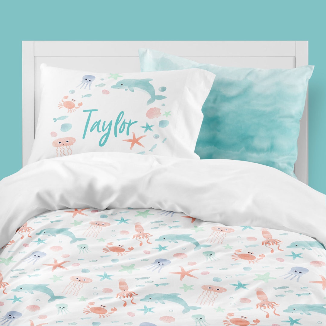 Under the Sea Bedding Set, Gender Neutral Bedding, Ocean, Sea, Dolphin