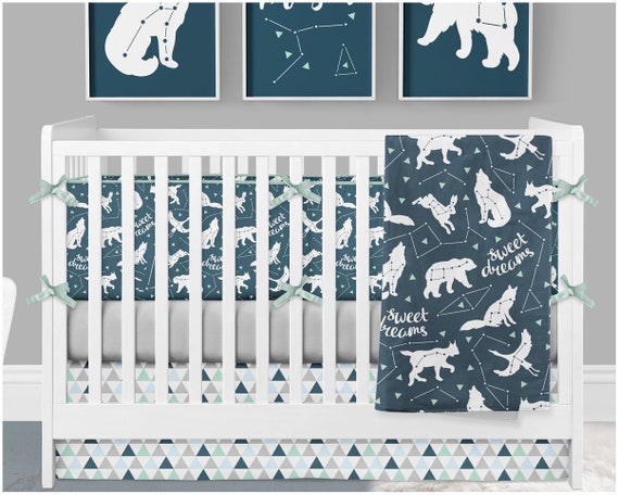 woodland crib sheets boy