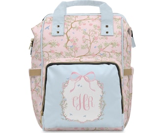 Mochila cambiador / Estilo preppy chinoiserie