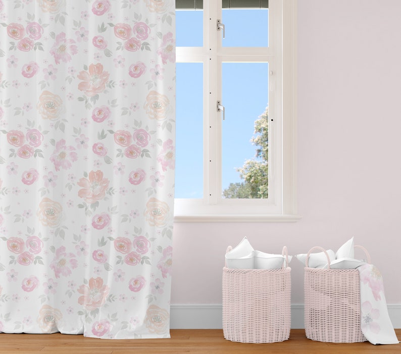 Removable Wallpaper Floral Wallpaper Watercolor Floral Etsy