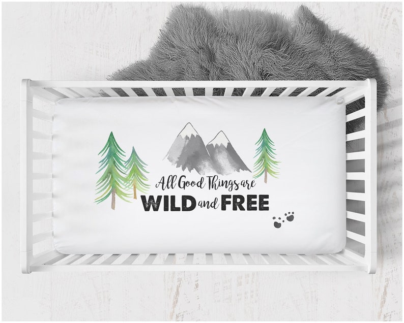 Boy Crib Bedding Woodland Nursery Adventure Awaits Etsy